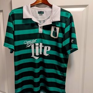 Kelly and Dark Green Miller Lite St.Patrick's Polo